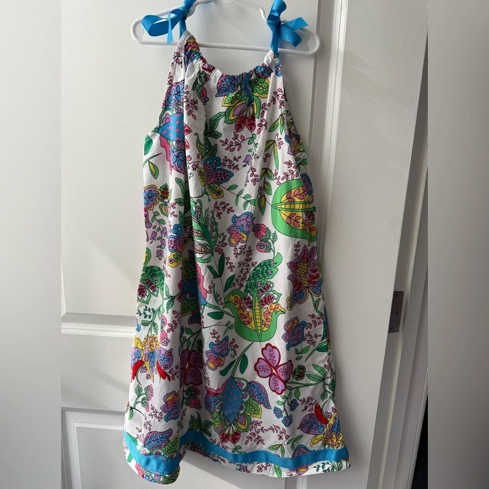 Hanna Andersson Paisley Floral Pillowcase Cotton Dress 150/12
